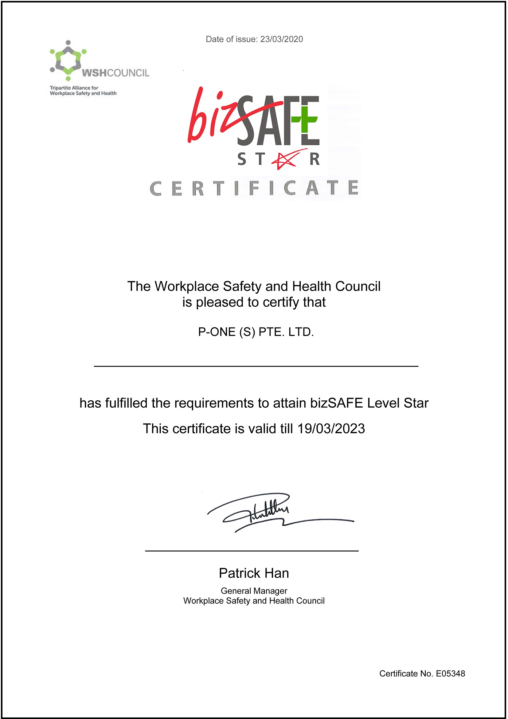 Workplace Safety and Health Management System